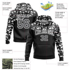Custom Stitched Camo Steel Gray-Black 3D Sports Pullover Sweatshirt Salute To Service Hoodie photo 2