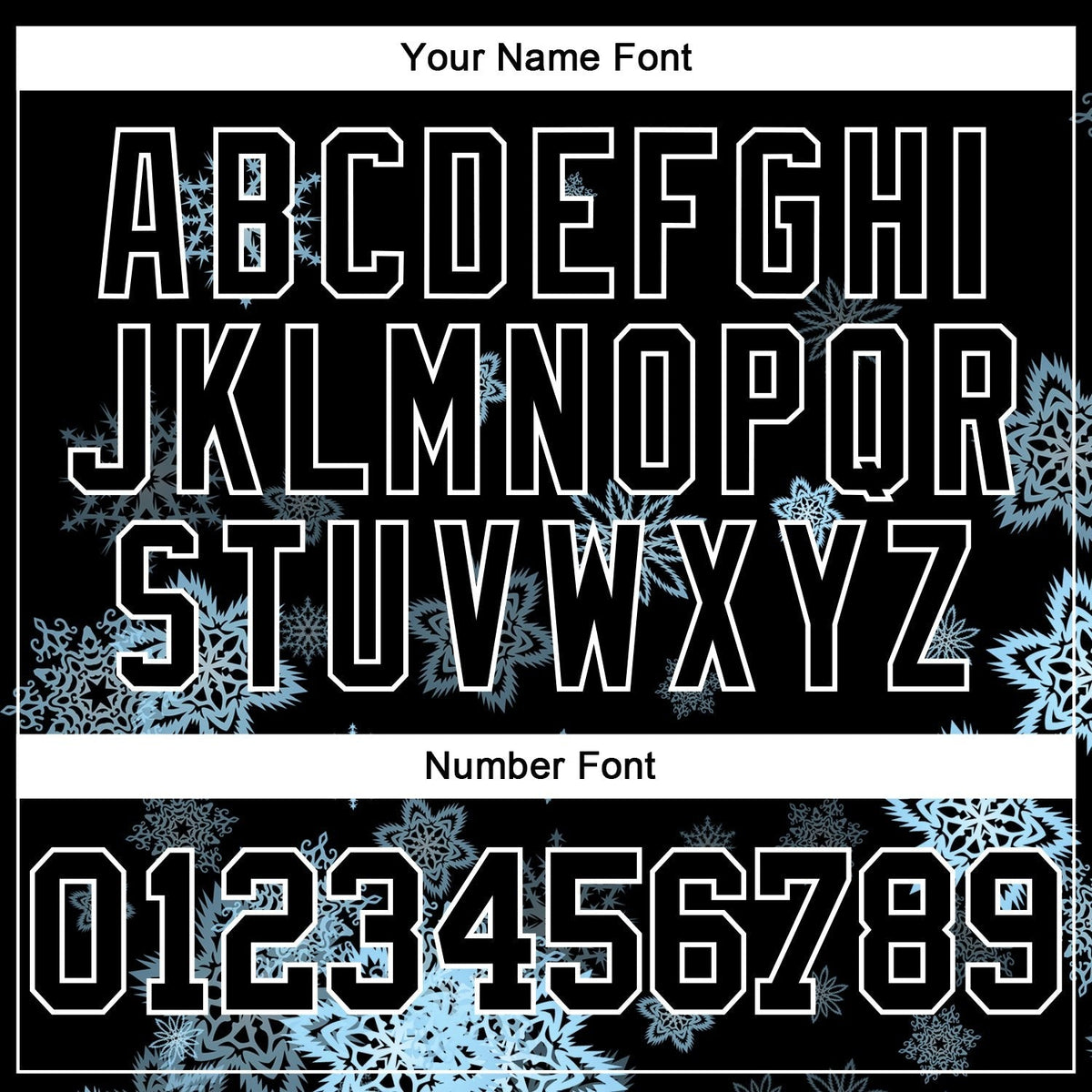Custom Stitched Black White Christmas Snowflakes 3D Sports Pullover Sweatshirt Hoodie photo 3