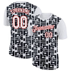 Custom White Black-Red 3D Esports Performance T-Shirt photo 1