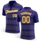 Custom Dark Purple Gold Cream Red-White 3D Esports Performance T-Shirt