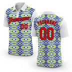 Custom White Fire Red US Navy Blue Aurora Green-Black 3D Esports Performance T-Shirt