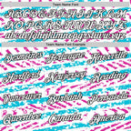 Custom White Lakes Blue Deep Pink-Black 3D Esports Performance T-Shirt photo 2