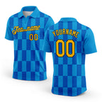 Custom Lakes Blue Gold Thunder Blue-Black 3D Esports Performance T-Shirt