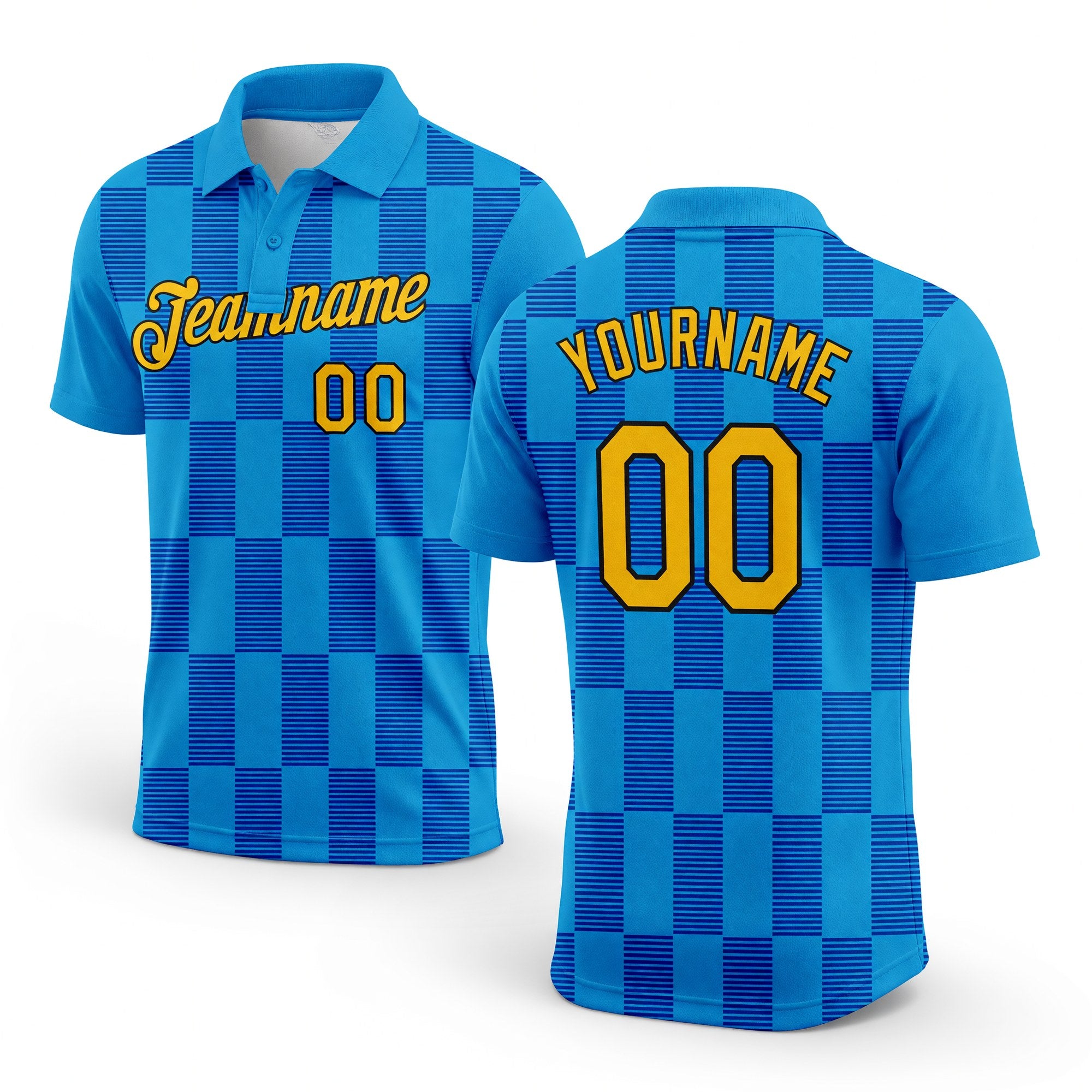 Custom Lakes Blue Gold Thunder Blue-Black 3D Esports Performance T-Shirt