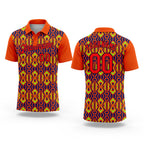 Custom Orange Fire Red US Navy Blue Aurora Green-Black 3D Esports Performance T-Shirt