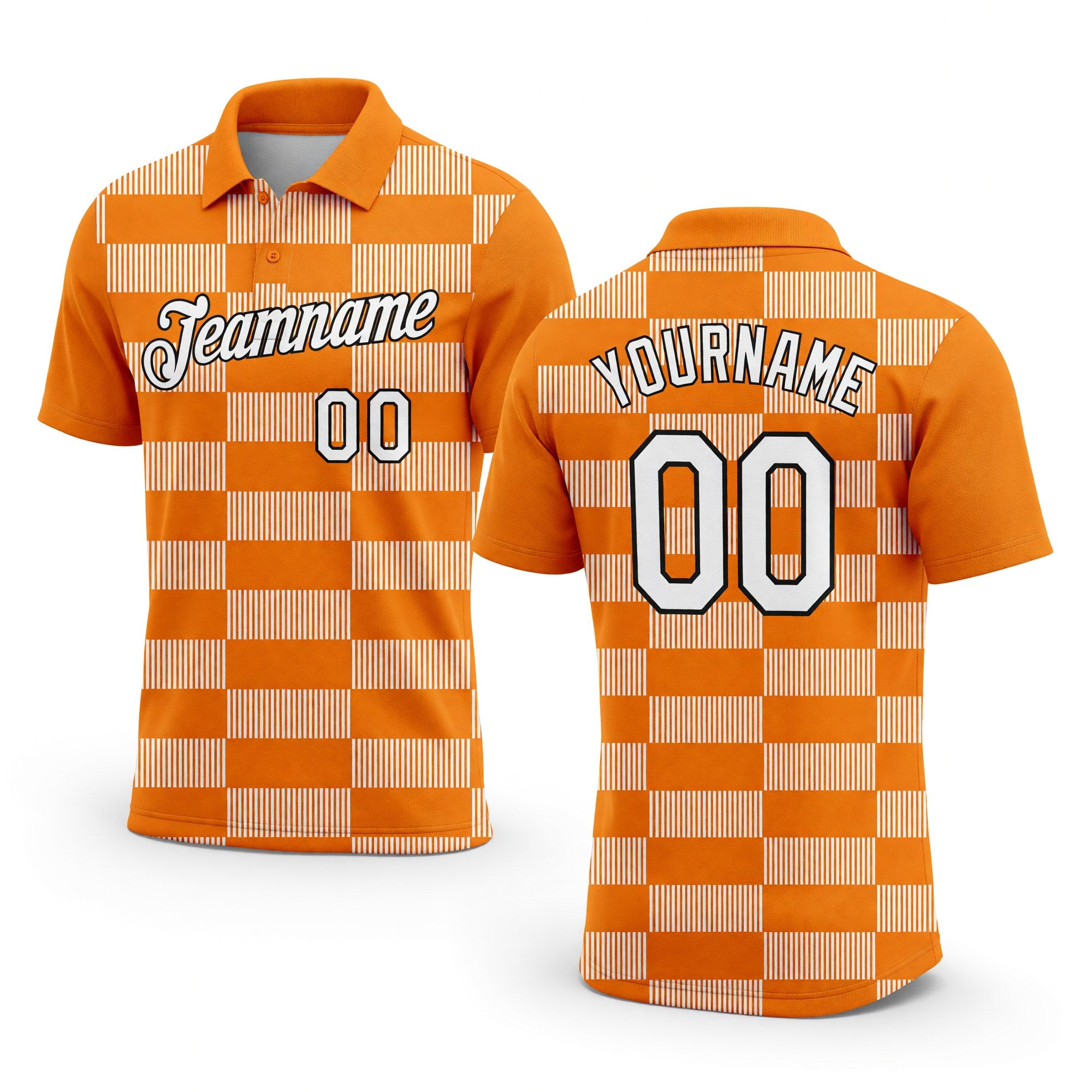 Custom Bay Orange White-Black 3D Esports Performance T-Shirt