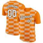Custom Bay Orange White-Black 3D Esports Performance T-Shirt photo 1