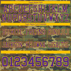 Custom Camo Purple-Yellow 3D Pattern Salute To Service Authentic Football Jersey photo 4