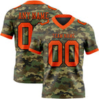 Custom Camo Orange-Black 3D Pattern Salute To Service Authentic Football Jersey photo 1