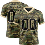 Custom Camo Black-Cream 3D Pattern Salute To Service Authentic Football Jersey photo 1