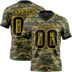 Custom Camo Black-Yellow 3D Pattern Salute To Service Authentic Football Jersey photo 1