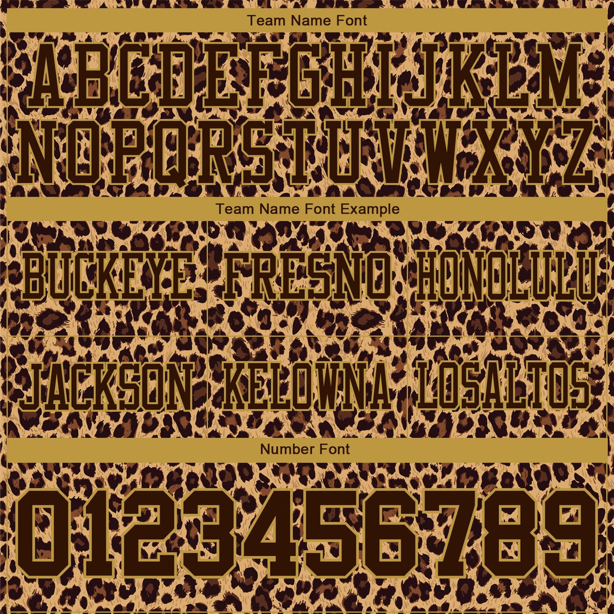 Custom Brown Old Gold 3D Pattern Leopard Print Authentic Football Jersey photo 4