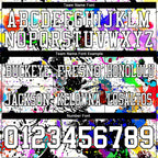 Custom Graffiti Pattern White-Black 3D Pattern Splash Authentic Football Jersey photo 3