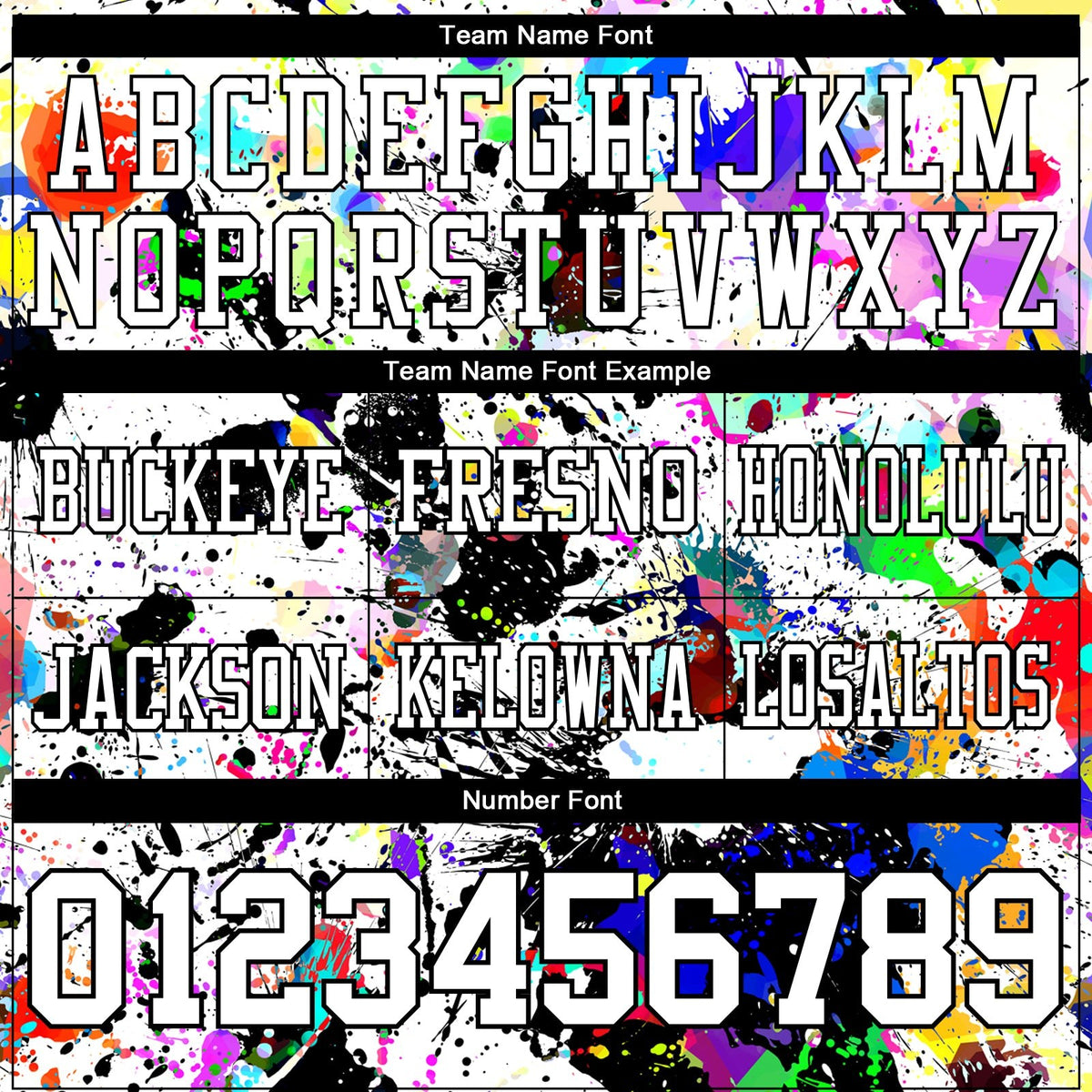 Custom Graffiti Pattern White-Black 3D Pattern Splash Authentic Football Jersey photo 3
