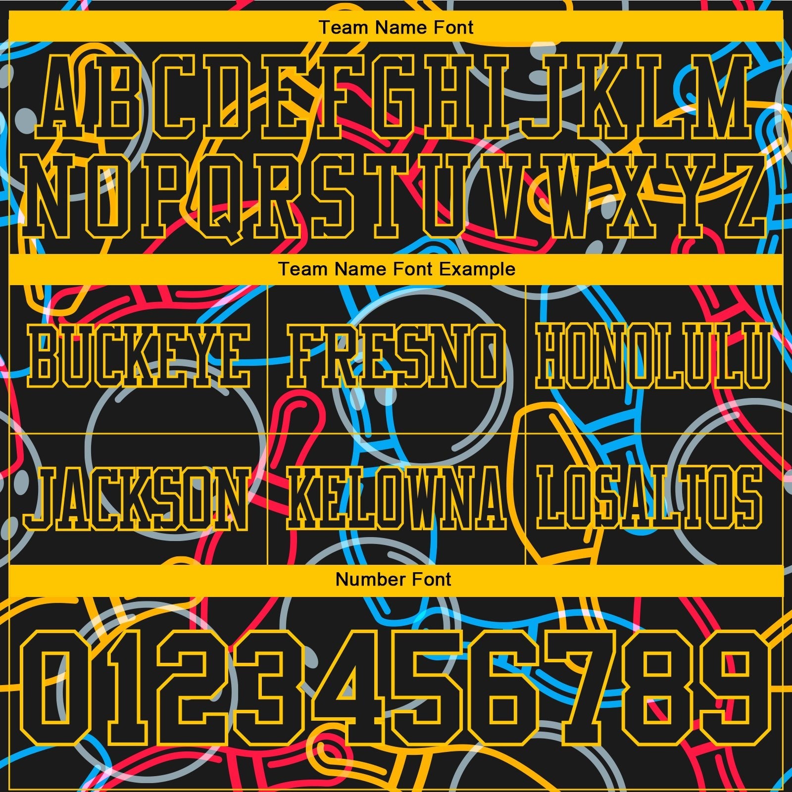 Custom Black Yellow 3D Pattern Bowling Authentic Football Jersey photo 4