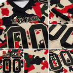 Custom Camo Black-Cream 3D Pattern Salute To Service Authentic Football Jersey detail