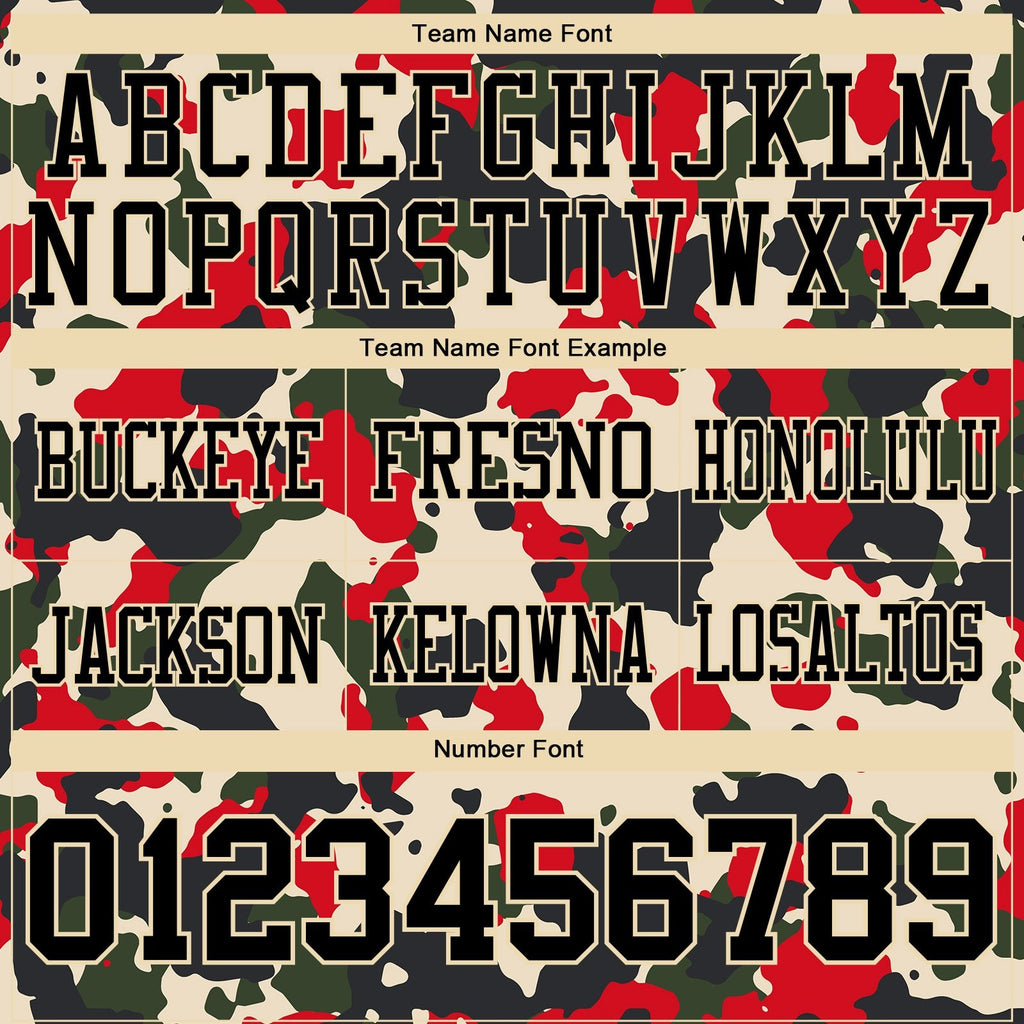 Custom Camo Black-Cream 3D Pattern Salute To Service Authentic Football Jersey photo 4