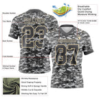 Custom Camo Steel Gray-Cream 3D Pattern Salute To Service Authentic Football Jersey photo 3