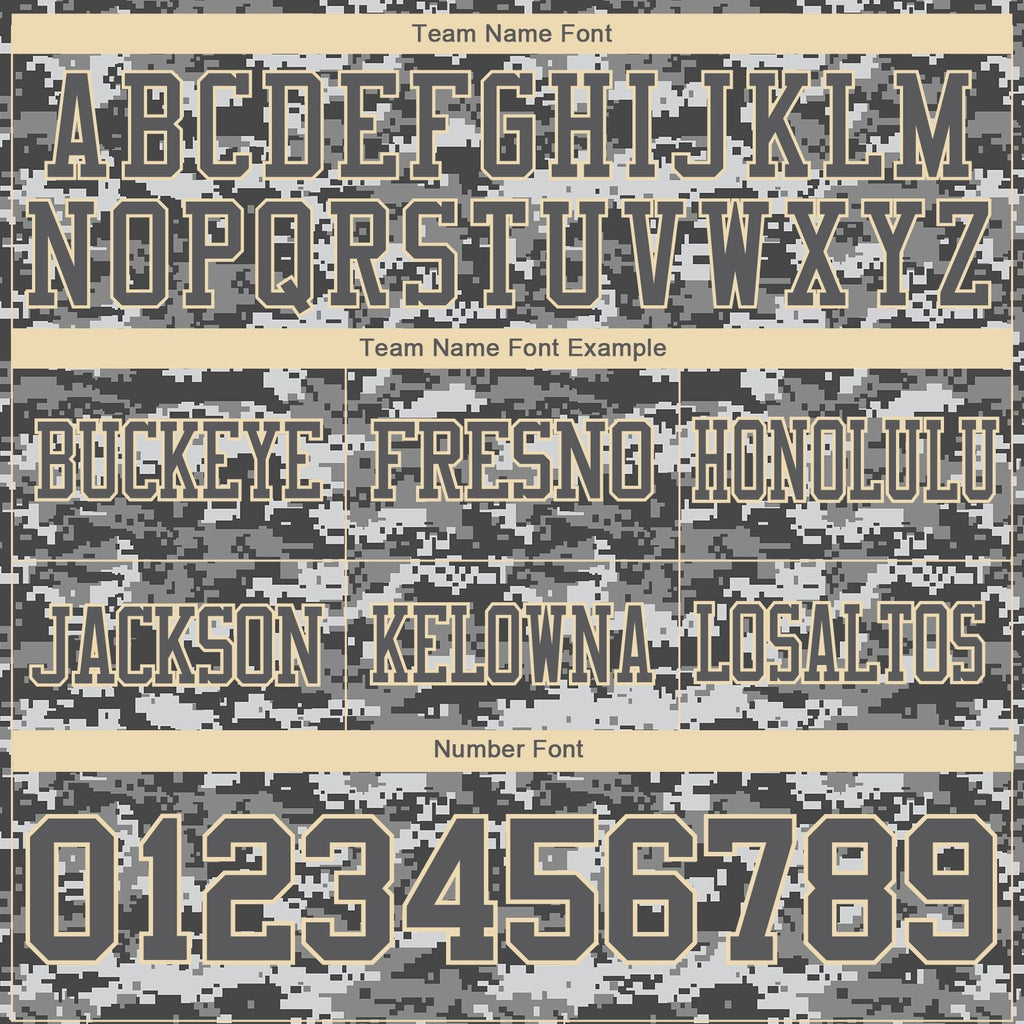 Custom Camo Steel Gray-Cream 3D Pattern Salute To Service Authentic Football Jersey photo 4