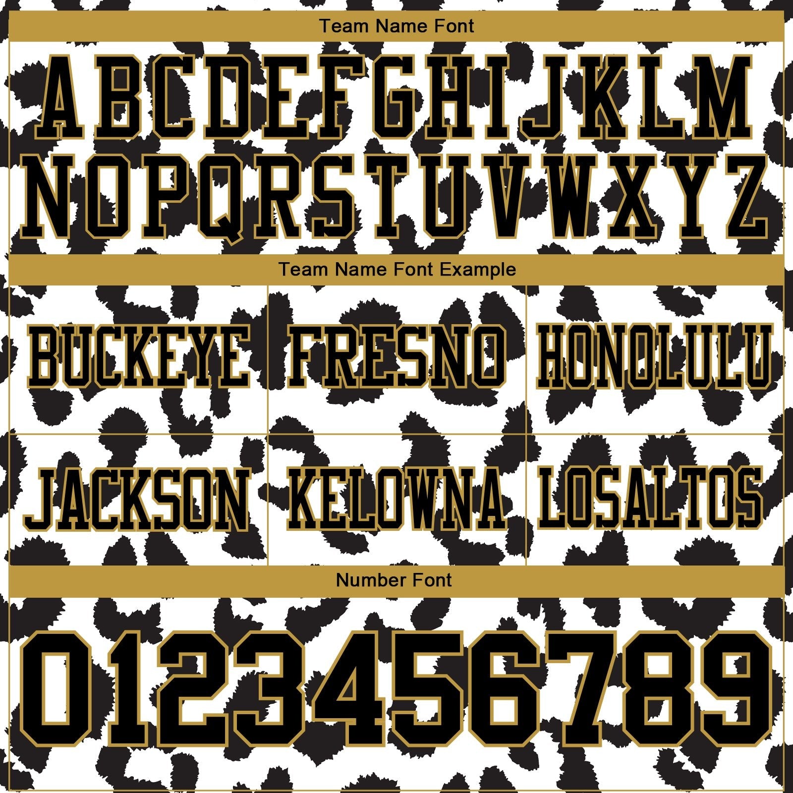 Custom White Black-Old Gold 3D Pattern Leopard Print Authentic Football Jersey photo 4