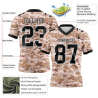 Custom Camo Black-White 3D Pattern Salute To Service Authentic Football Jersey photo 3