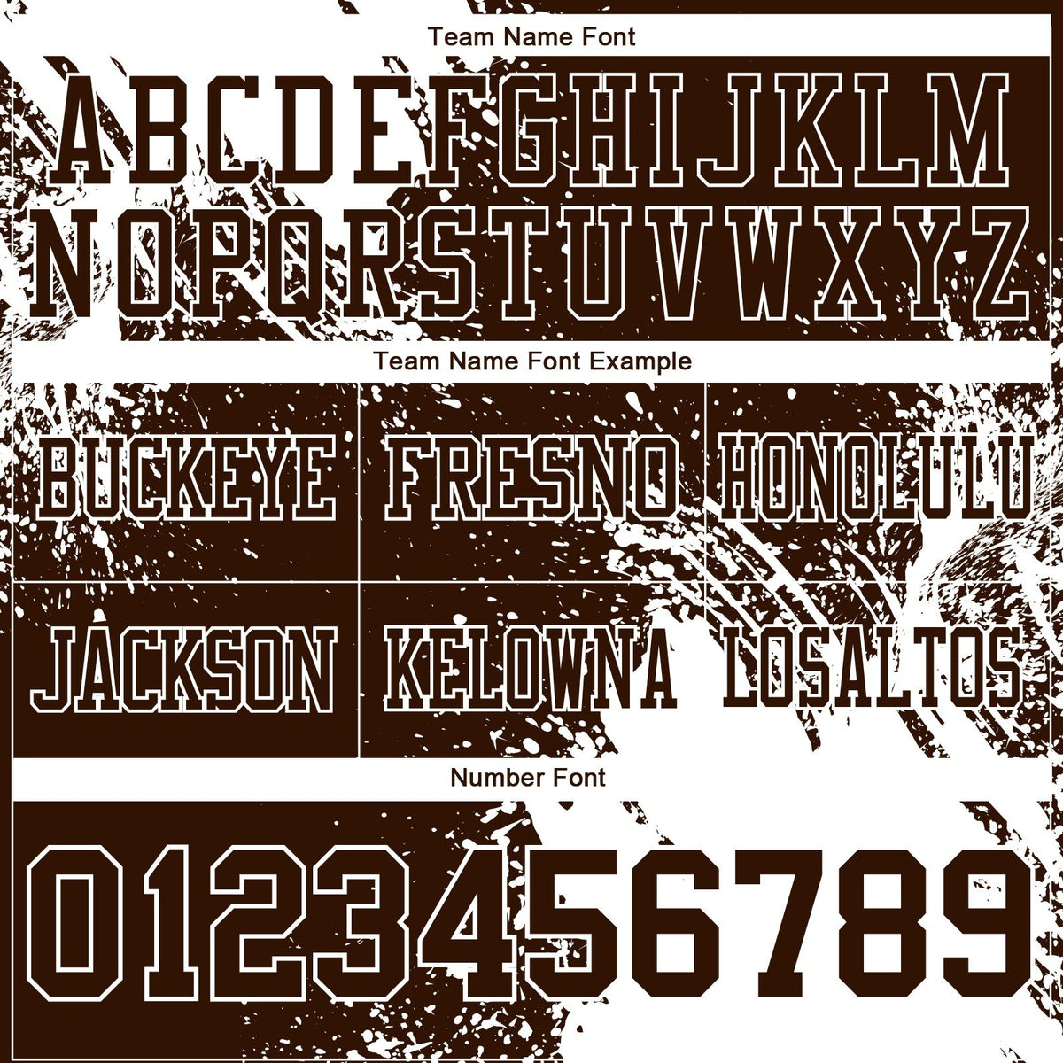 Custom Brown White 3D Pattern Abstract Brush Stroke Authentic Football Jersey photo 2