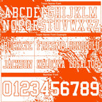 Custom White Orange 3D Pattern Abstract Brush Stroke Authentic Football Jersey photo 2