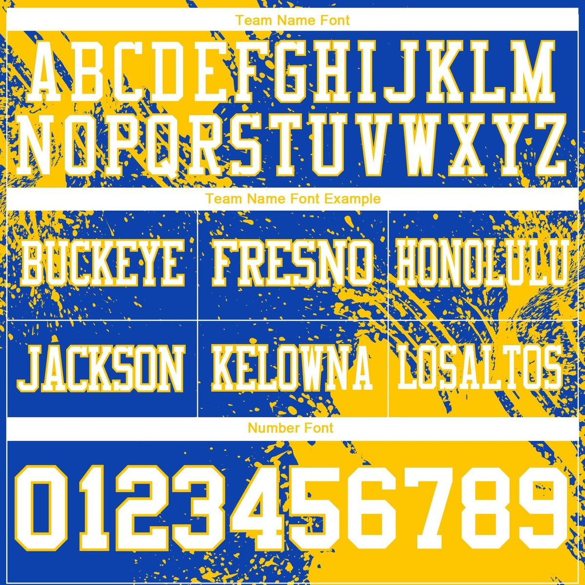 Custom Thunder Blue White-Yellow 3D Pattern Abstract Brush Stroke Authentic Football Jersey photo 2