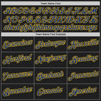 Custom Stitched Black Royal-Gold 3D Pattern Design Abstract Brush Stroke Sports Pullover Sweatshirt Hoodie photo 2