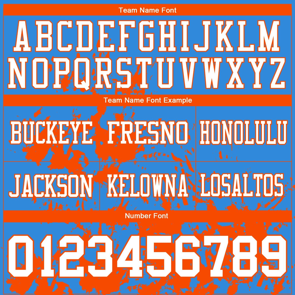 Custom Powder Blue White-Orange 3D Pattern Splash Authentic Football Jersey photo 3