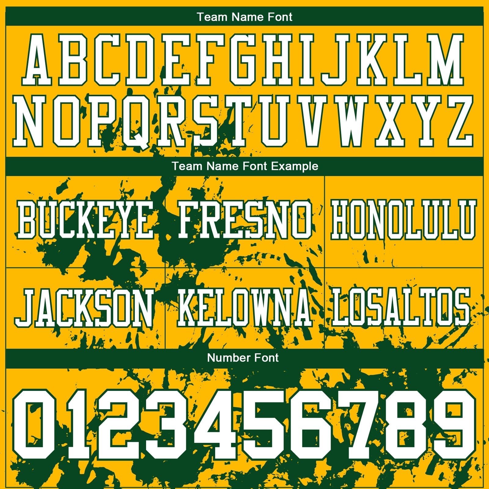 Custom Gold White-Green 3D Pattern Splash Authentic Football Jersey photo 3