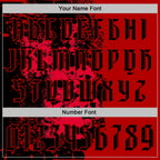 Custom Red Black 3D Skull Gothic Splash Vintage Grunge Art Sports Pullover Sweatshirt Hoodie photo 3