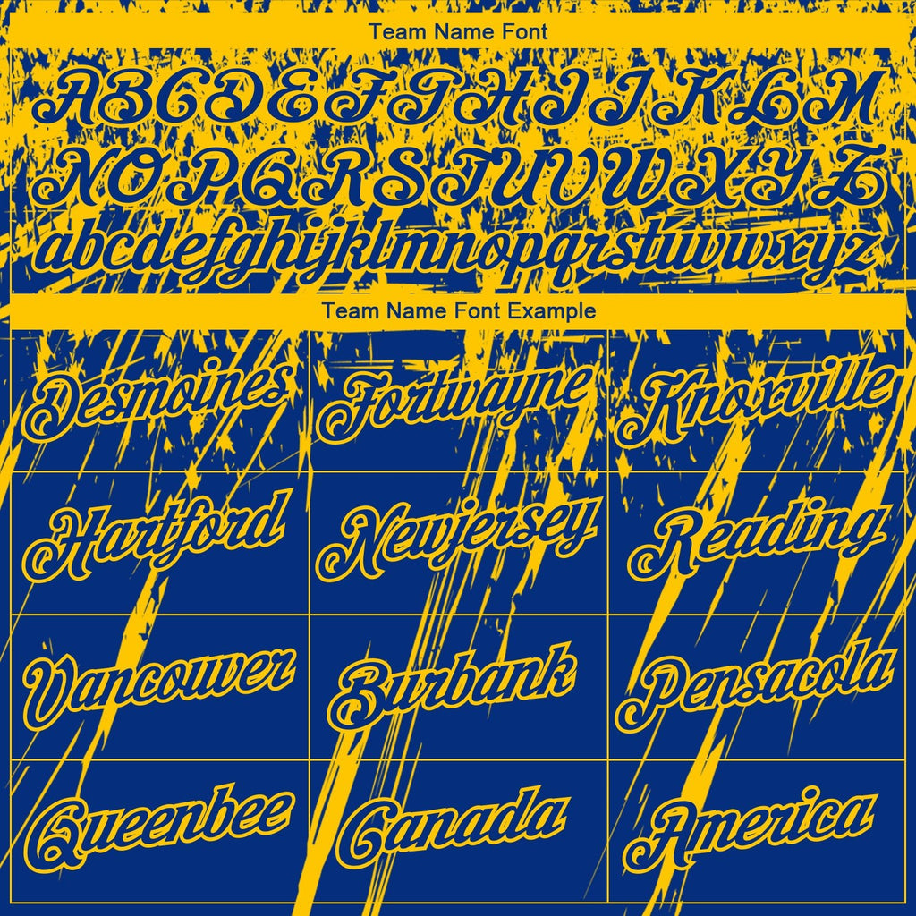 Custom Stitched Royal Yellow 3D Pattern Design Splash Grunge Art Sports Pullover Sweatshirt Hoodie photo 2