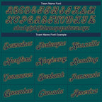 Custom Aqua Navy-Old Gold Performance T-Shirt photo 3