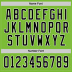 Custom Neon Green Black-White Hockey Jersey photo 3