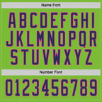 Custom Neon Green Navy-Pink Hockey Jersey photo 3