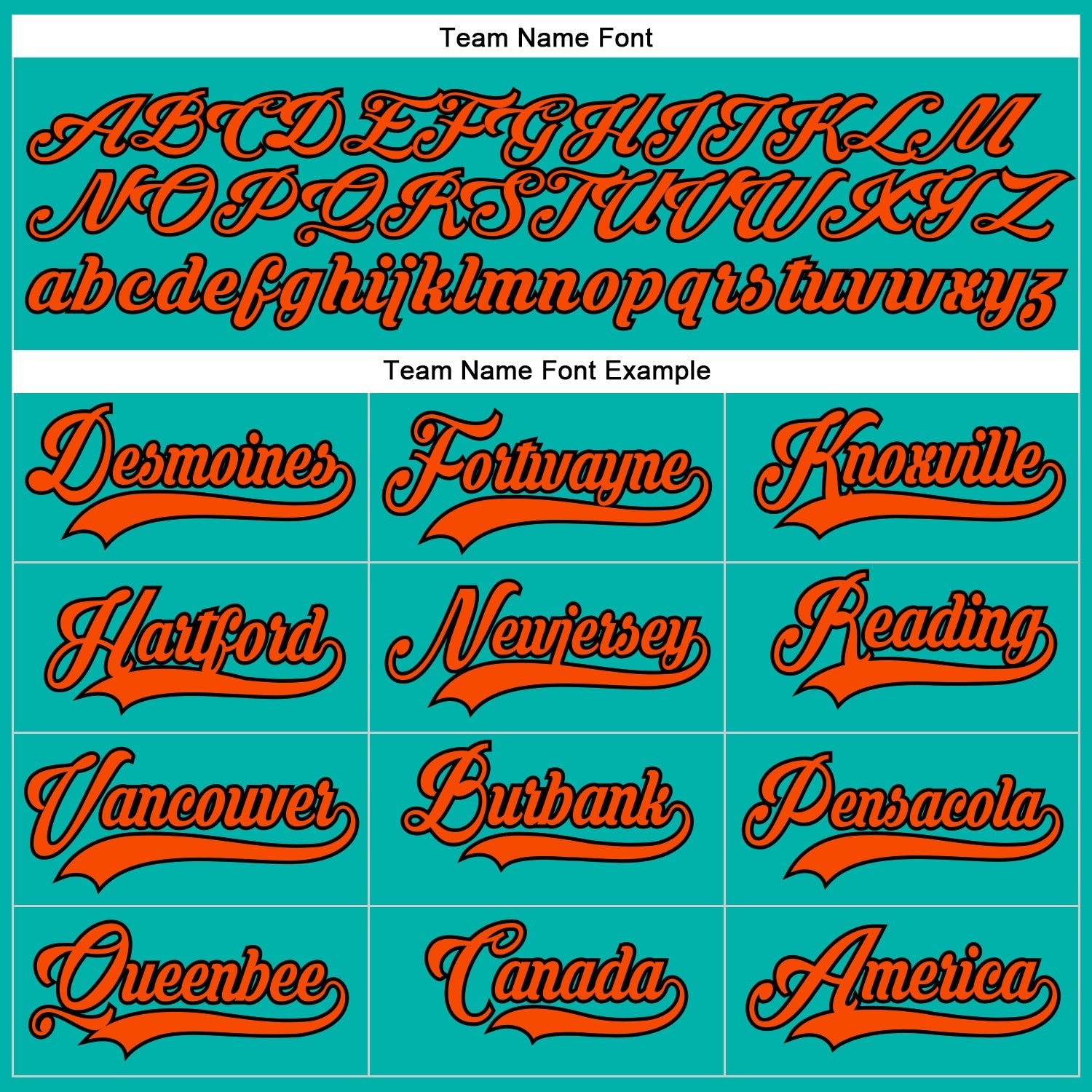 Custom Aqua Orange-Black Hockey Lace Neck Jersey photo 3