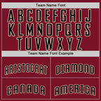 Custom Crimson Black-City Cream Baseball Jersey photo 4