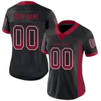 Custom Black Cardinal-White Drift Fashion Football Jersey photo 2