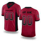 Custom Cardinal Black-White Drift Fashion Football Jersey