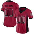 Custom Cardinal Black-White Drift Fashion Football Jersey photo 2