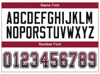 Custom Cardinal Black-White Drift Fashion Football Jersey photo 4