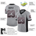 Custom Light Gray Black-Cardinal Drift Fashion Football Jersey photo 3