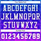 Custom Royal White Light Blue-Hot Pink Round Neck Sublimation Basketball Uniform Jersey photo 3