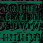 Custom Black Kelly Green Wind Shapes Round Neck Sublimation Basketball Uniform Jersey photo 3
