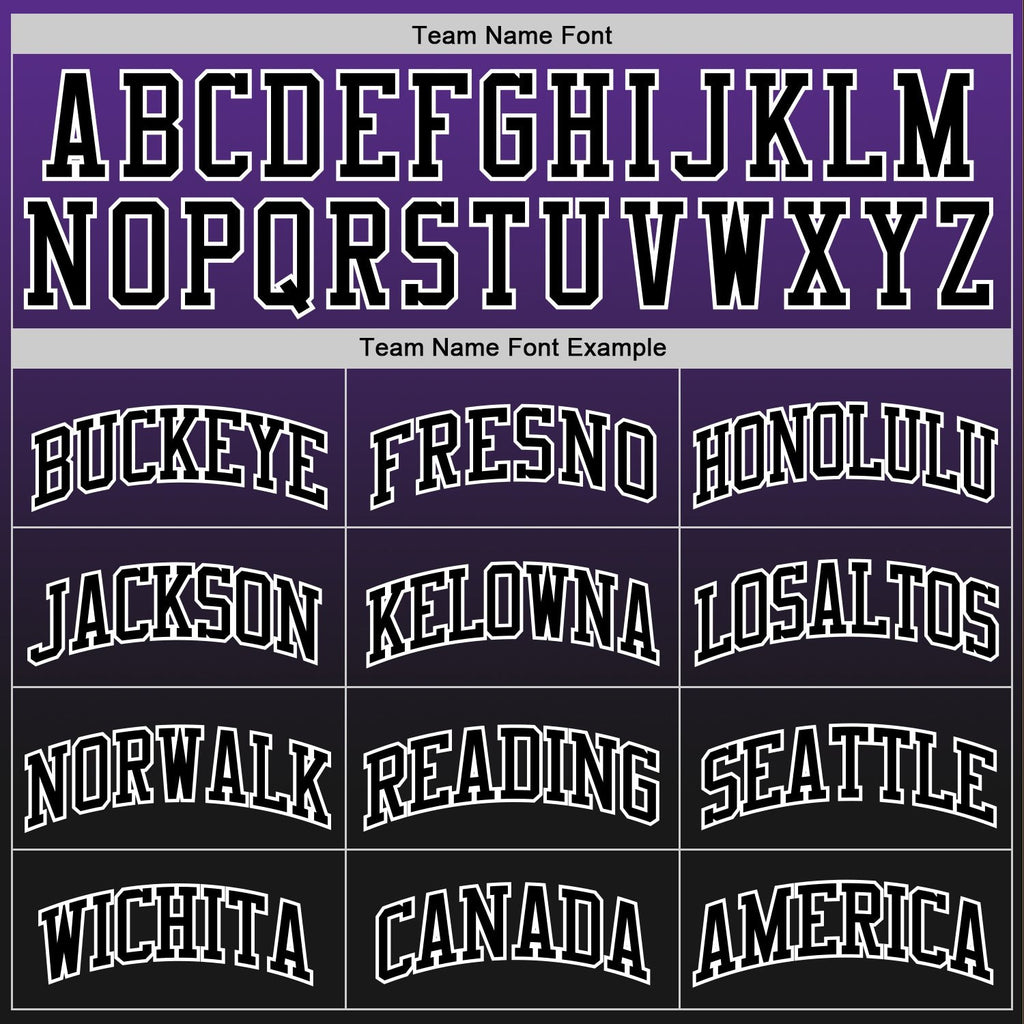 Custom Purple Black-White Fade Fashion Round Neck Sublimation Basketball Set Jersey photo 4
