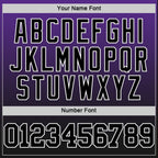 Custom Purple Black-White Fade Fashion Round Neck Sublimation Basketball Set Jersey photo 5