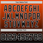 Custom Orange Black-White Gradient Square Shapes Round Neck Sublimation Basketball Set Jersey photo 5