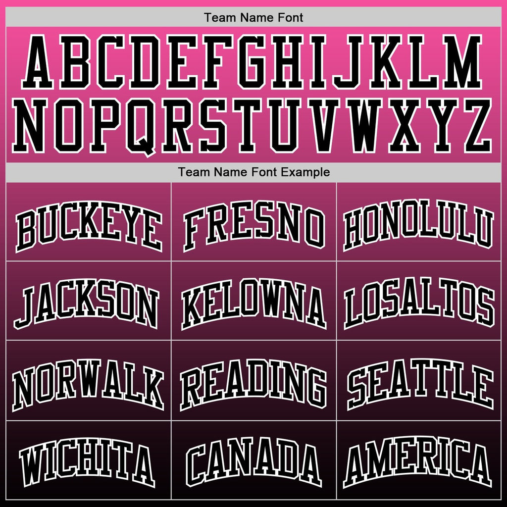 Custom Pink Black-White Fade Fashion Round Neck Sublimation Basketball Set Jersey photo 4