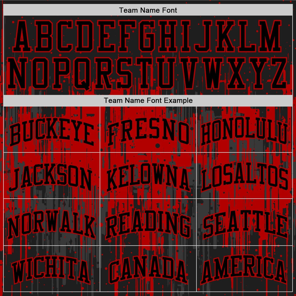 Custom Black Red Dripping Splatter Art Round Neck Sublimation Basketball Set Jersey photo 4